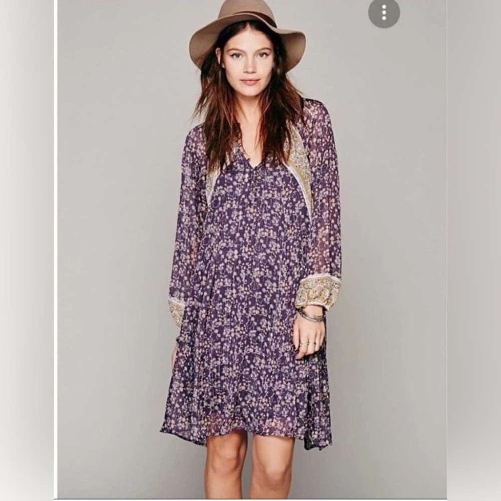 Floral Purple Dress